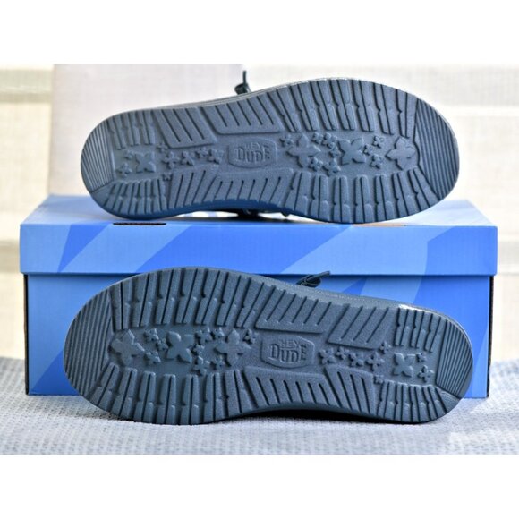New! Size: 8 Men | Hey Dude Wally Funk Mono | Dark Slate | 40011-1RU